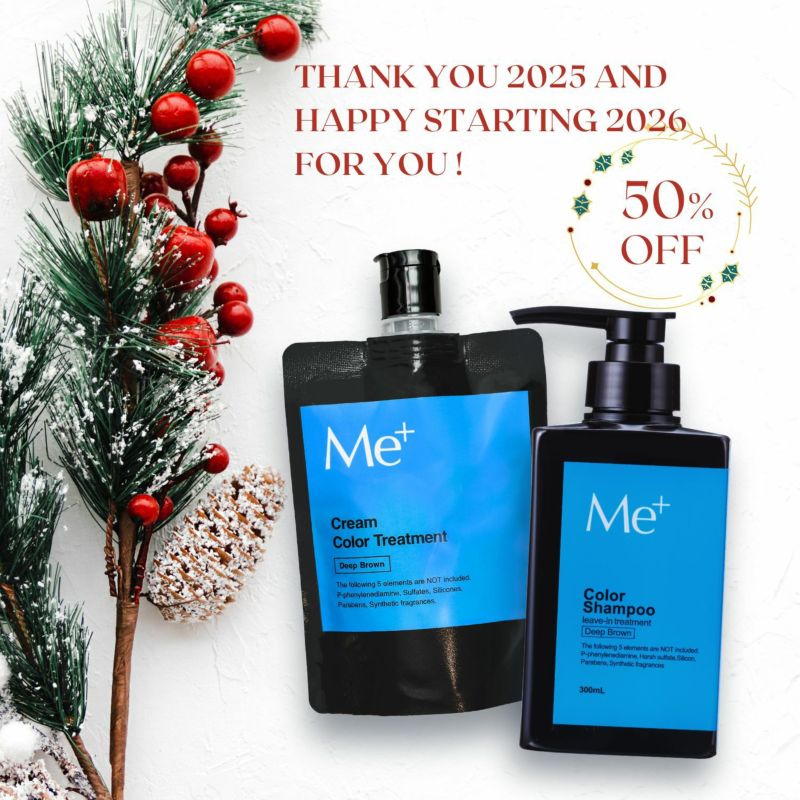 初めてのお客様限定 ｜Me+ ミープラス｜1本で髪・頭皮ケア、白髪染め
